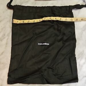Dolce & Gabbana Black Logo Drawstring Pouch